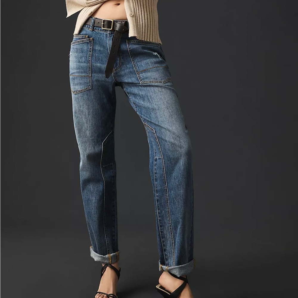 anthropologie pilcro the wanderer relaxed-leg jean | size 25